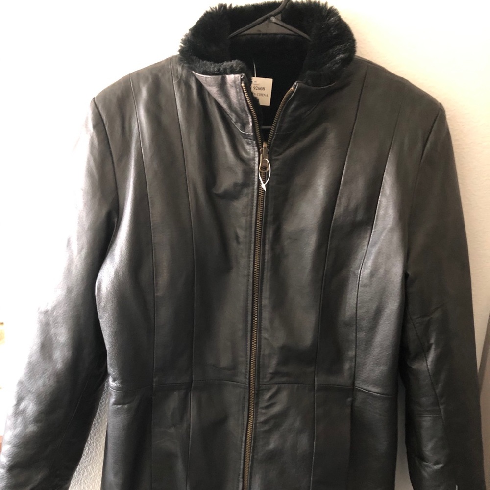 Comint Leathers Reversible Genuine Leather Coat,M